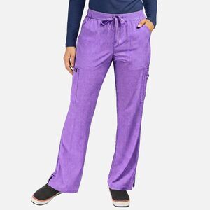 Koi Basics Holly Cargo Scrub Pants Heather Wisteria Purple Size 2x Reg 431-R-135